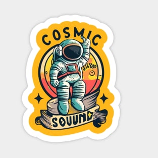 Cosmic Sound Astronaut Sticker